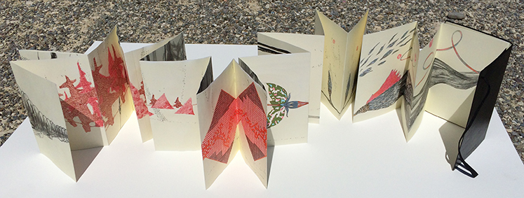 /// Resources of the Tree / artist's book - leporello moleskine / single copy / 2013