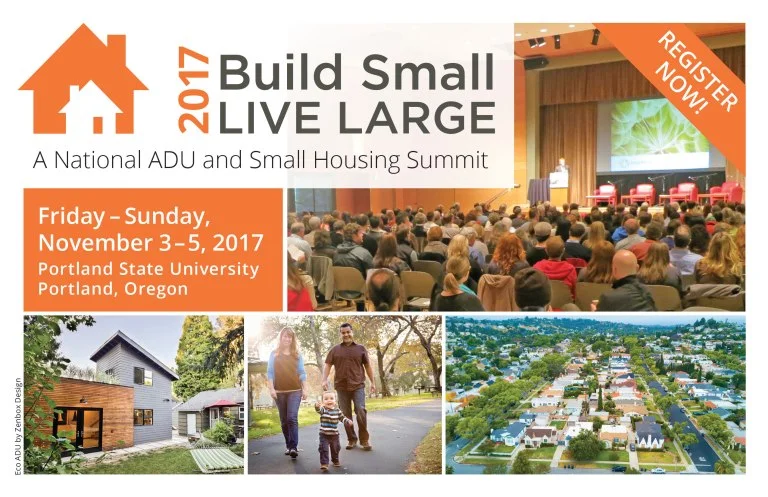 The First National ADU Summit on November 3-5th in Portland