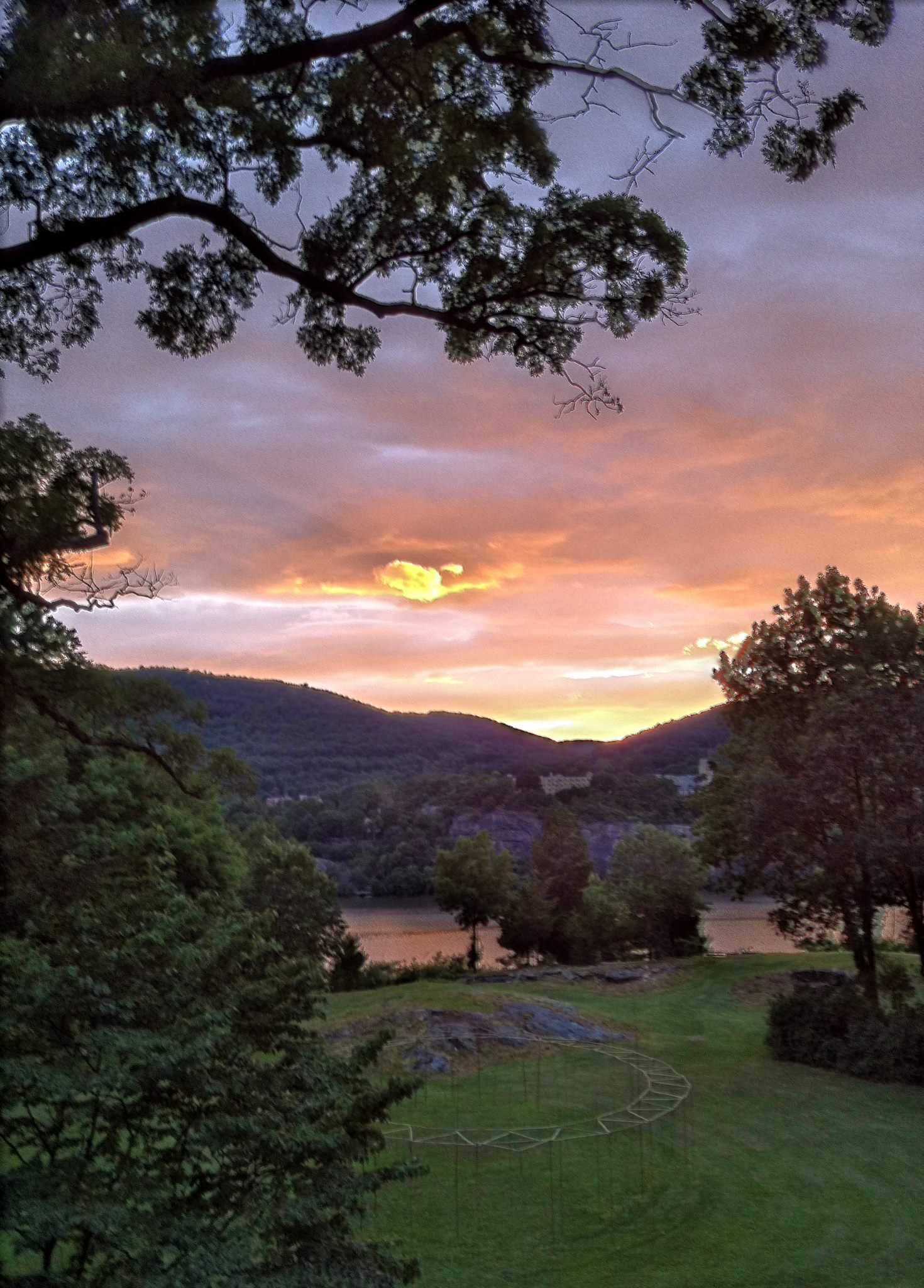 Sunset Over The Hudson River; Garrison New York