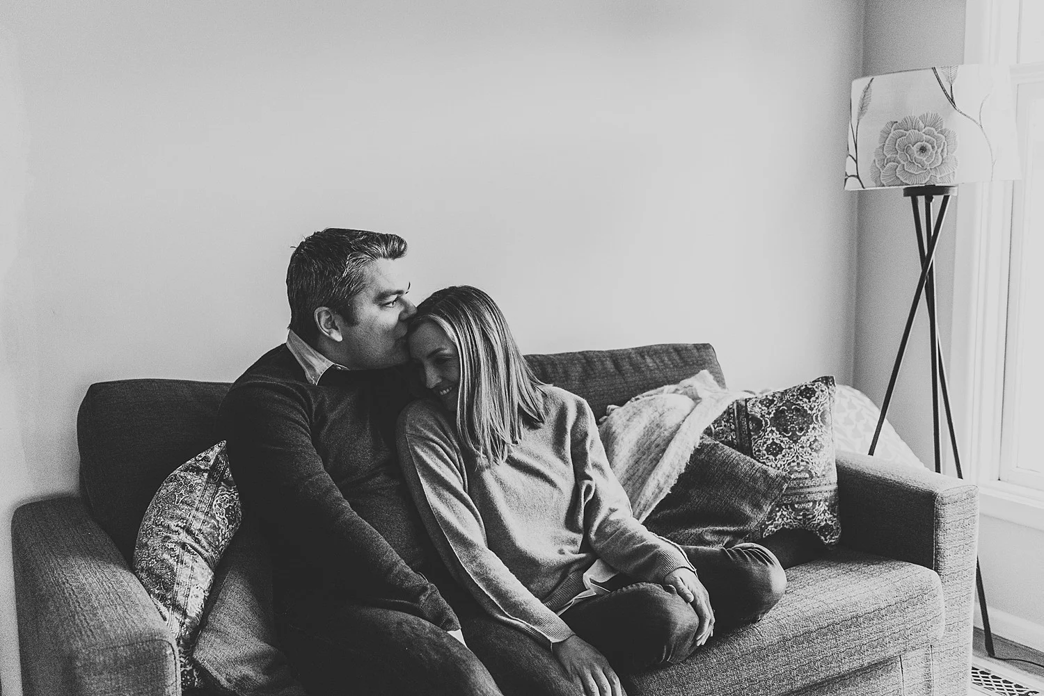 mum and dad sharing a moment