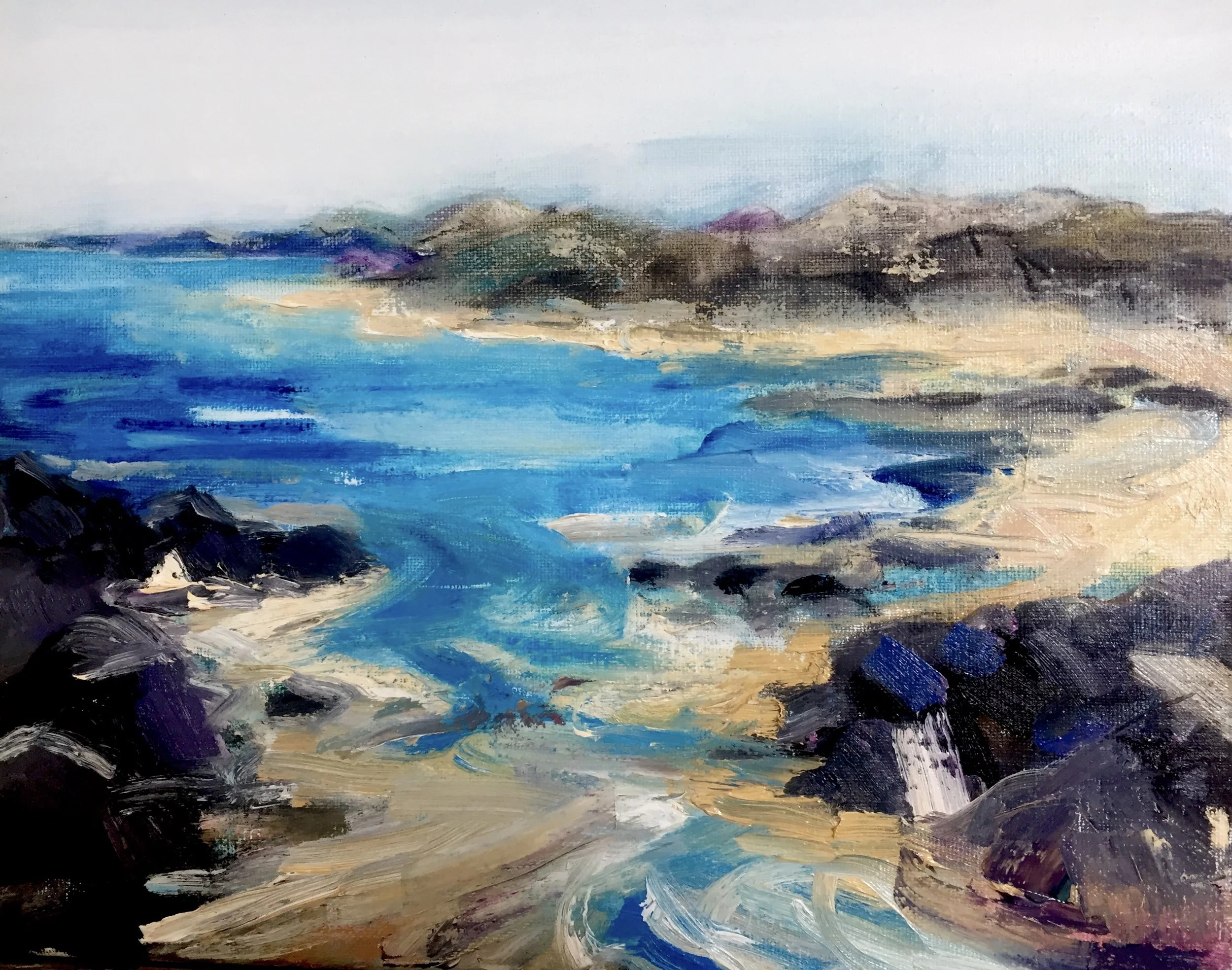Tide Rushing In | 30cm x 20cm | Oil on canvas | *SOLD*