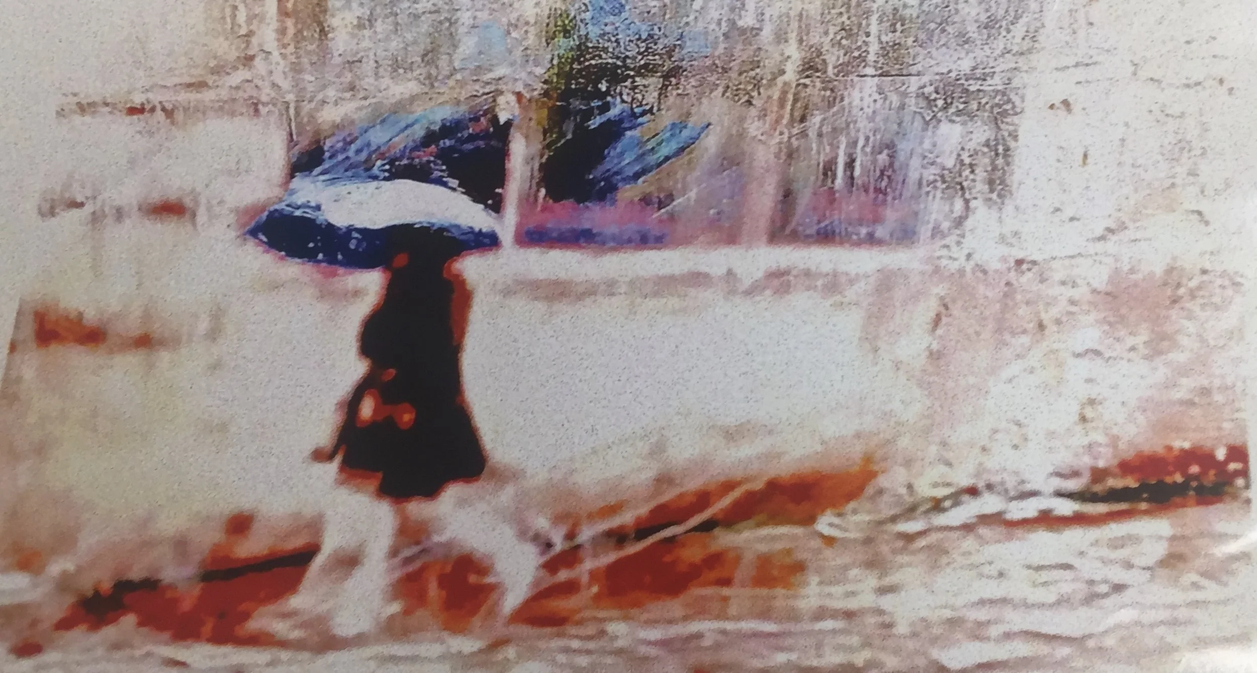 Walking in the Rain | Mixed media | *SOLD*