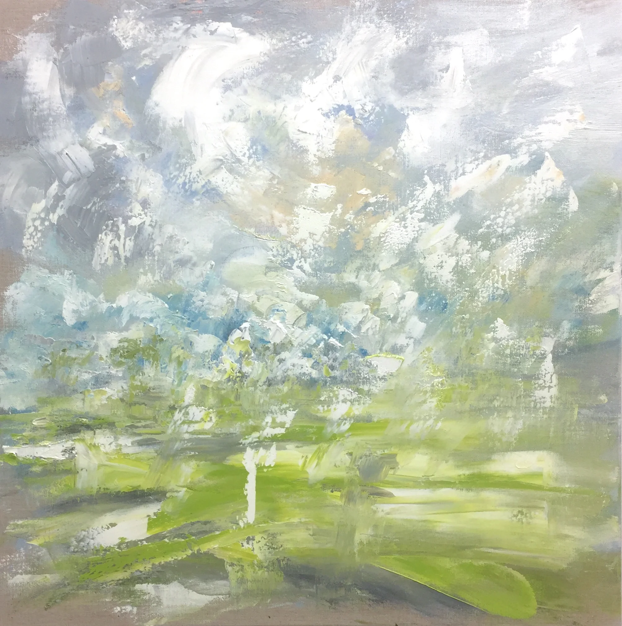 Swirling snow | 60cm x 60cm | Oil on canvas