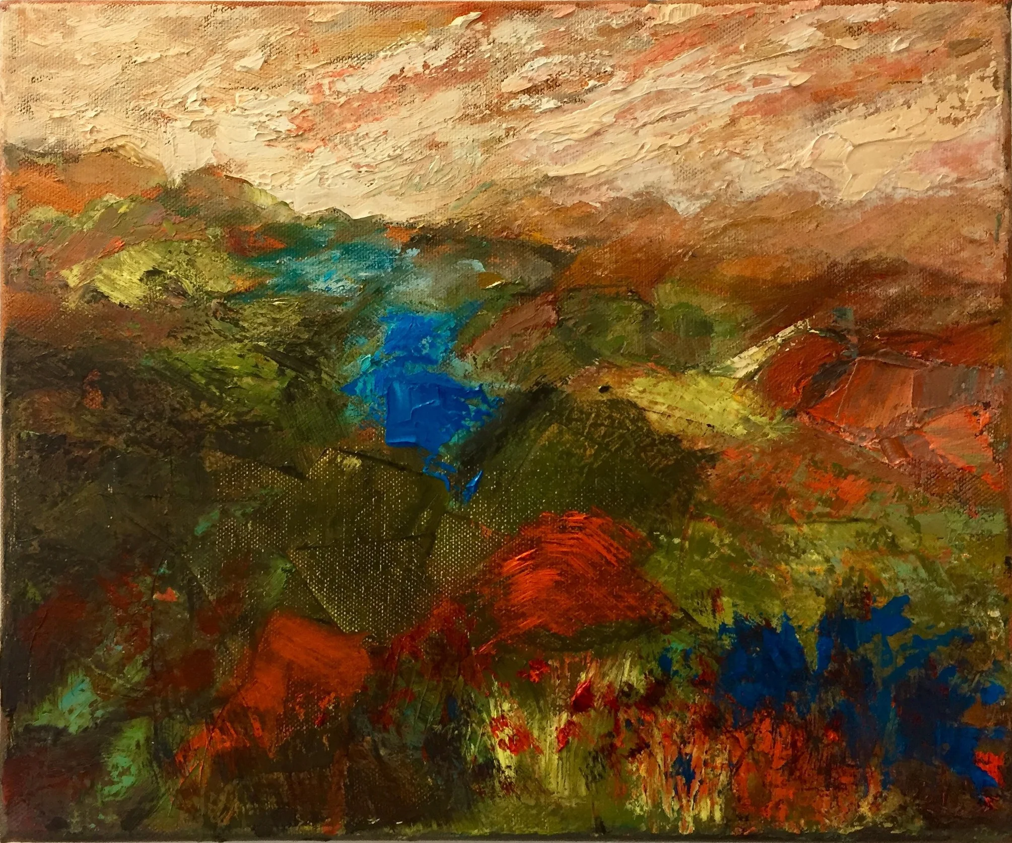 Over the hills and far away | 25cm x 30cm | Oil on canvas