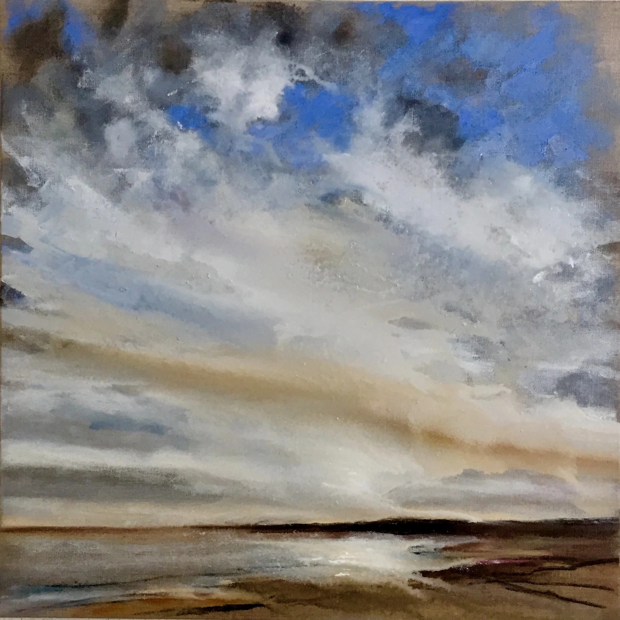 Light seeping through the clouds | 60cm x 60cm | Oil on linen | *SOLD*