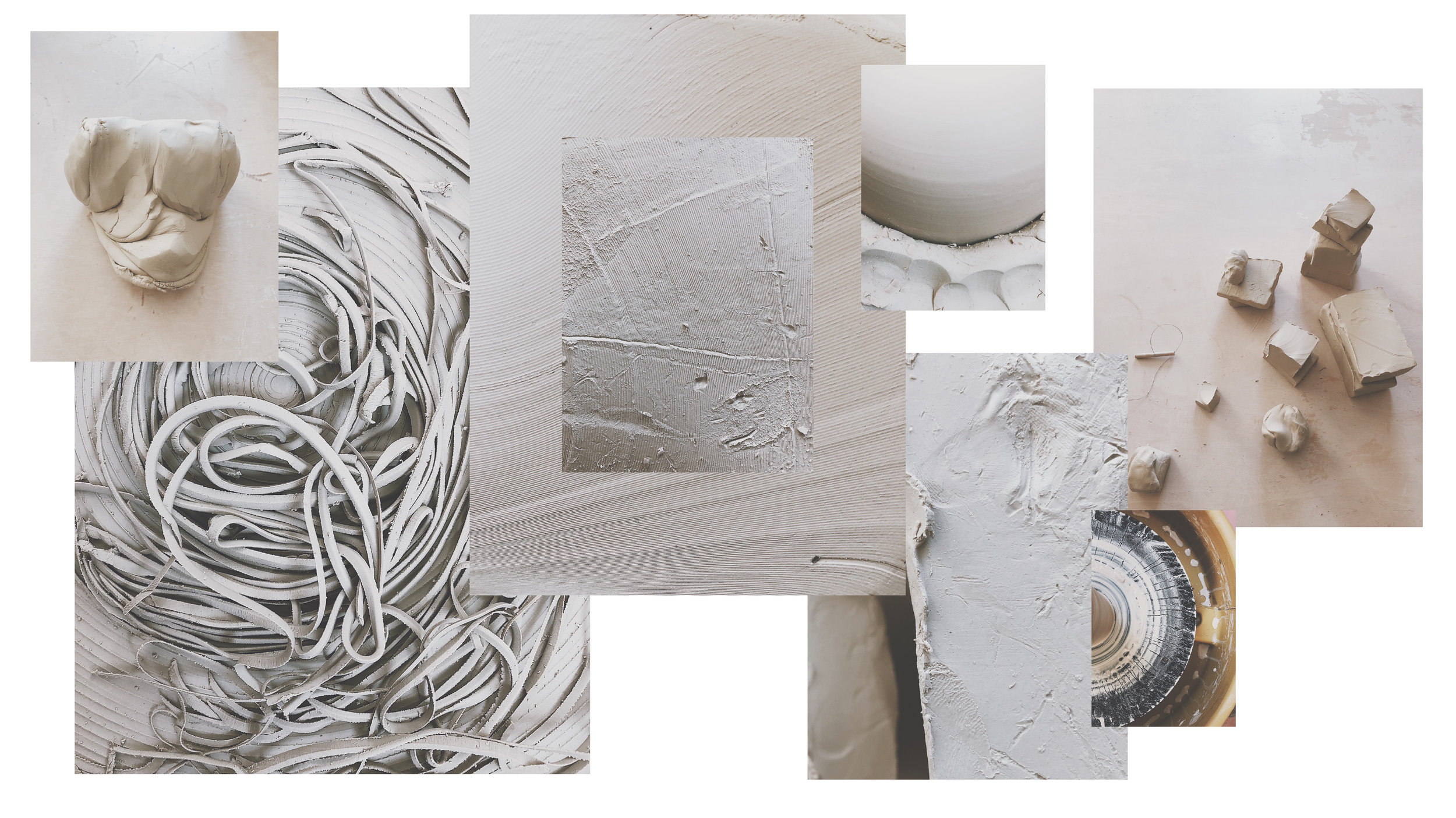  Original artwork created to reflect the textures in the process of making small batch ceramics. 