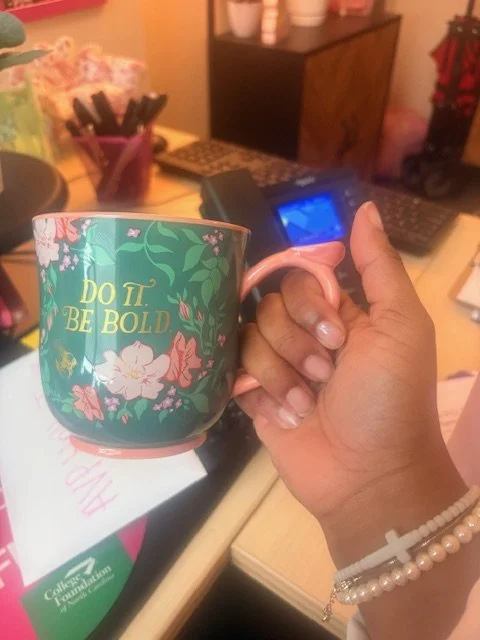 Bridgerton Mug that says Do It. Be Bold