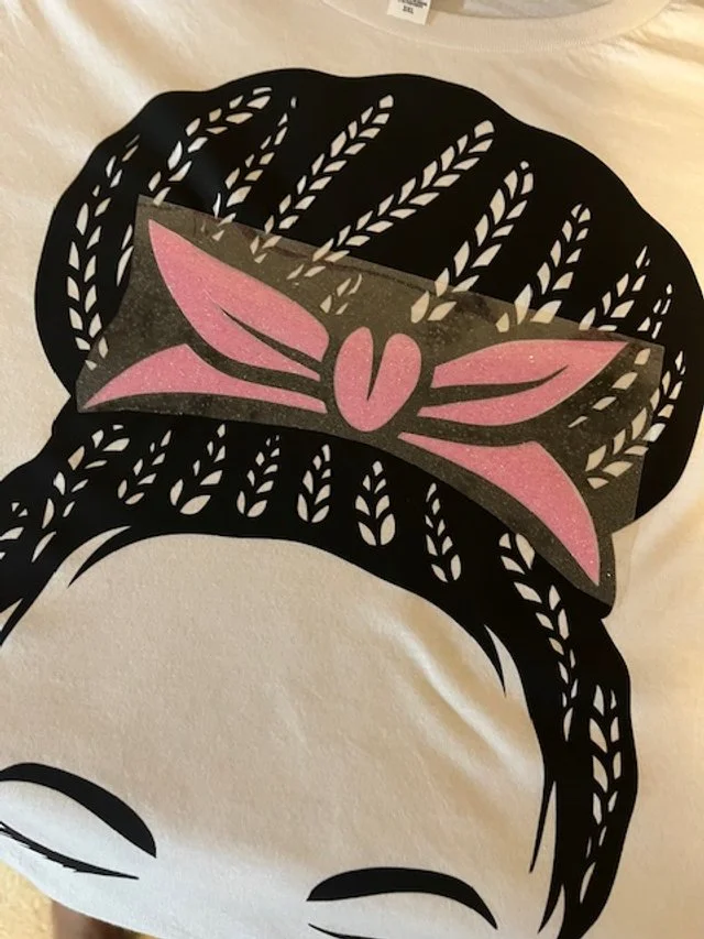 Bun Girl with Pink Bow