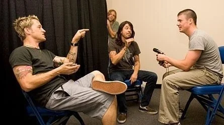 Interviewing Foo Fighters