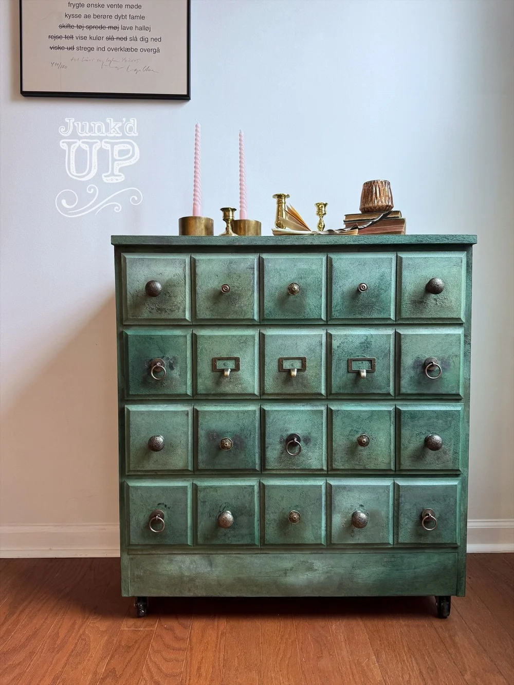 Faux Apothecary Chest