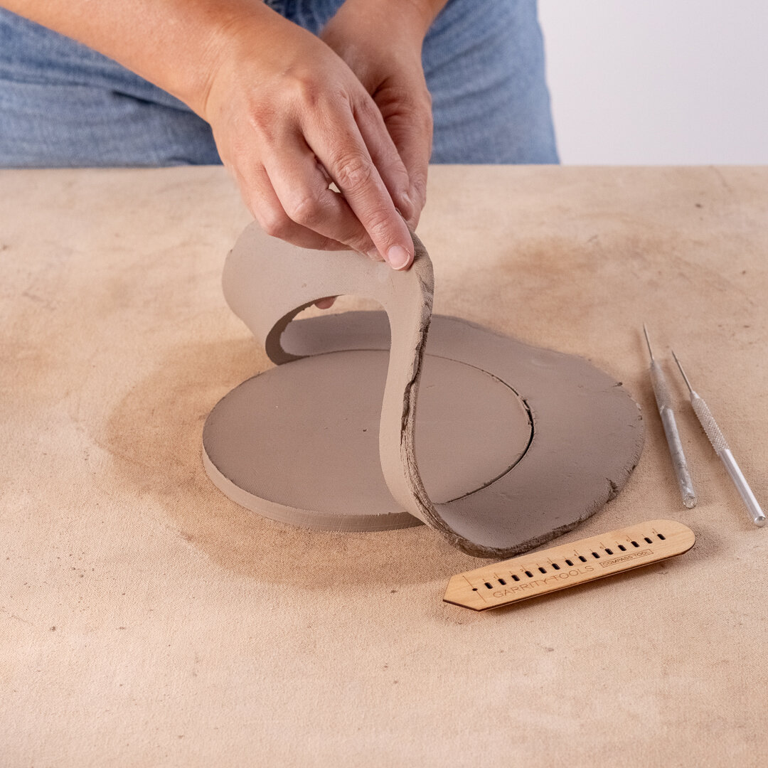 Compass Circle Cutter Measure Ruler Tool Clay Ceramic Pottery DIY Handmade Craft 
