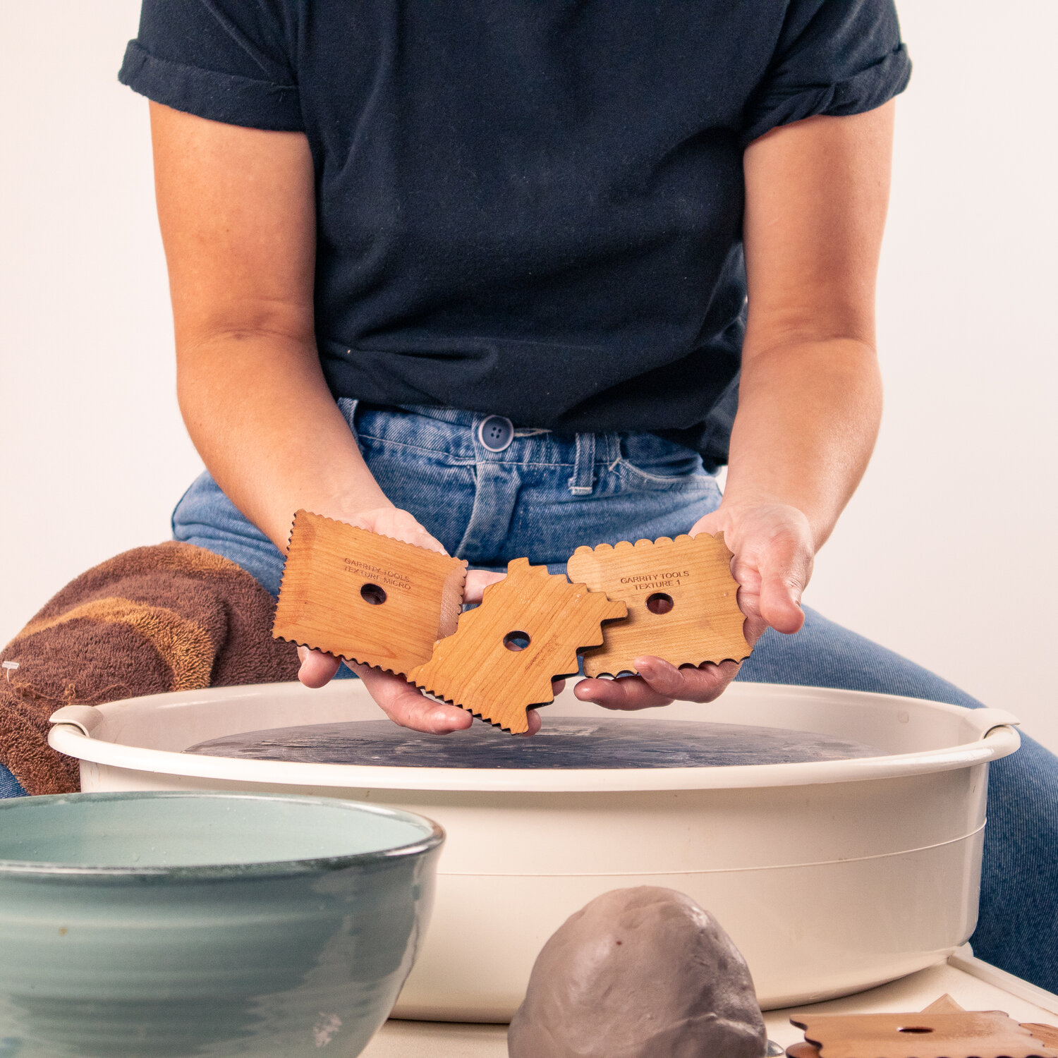 Using Texture Ribs on the Pottery Wheel — GARRITY TOOLS