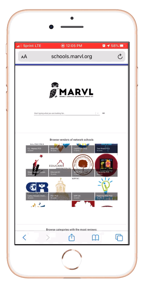 400 Vendor Reviews in the Palm of Your Hand