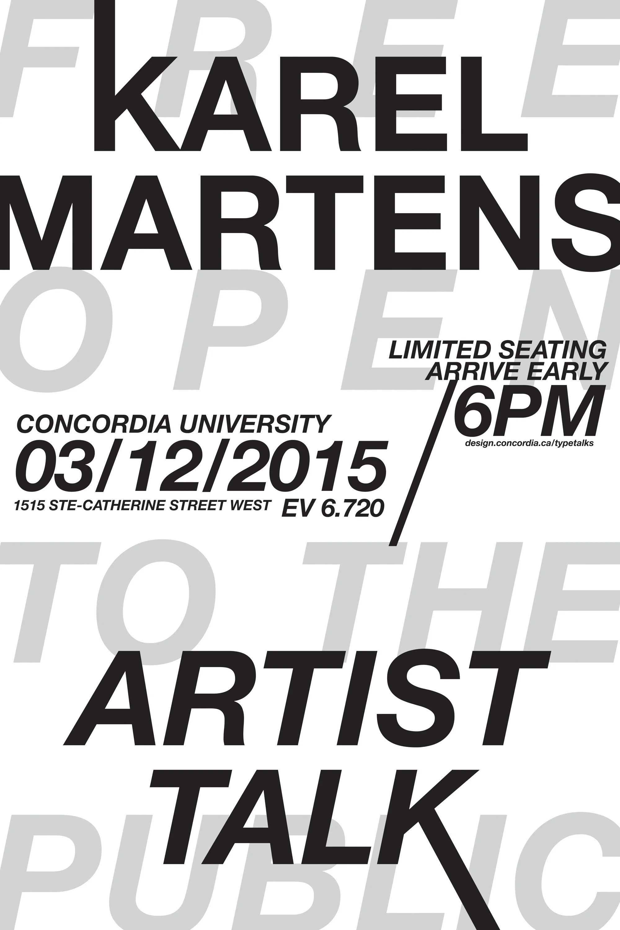 Karel Martens poster iterations