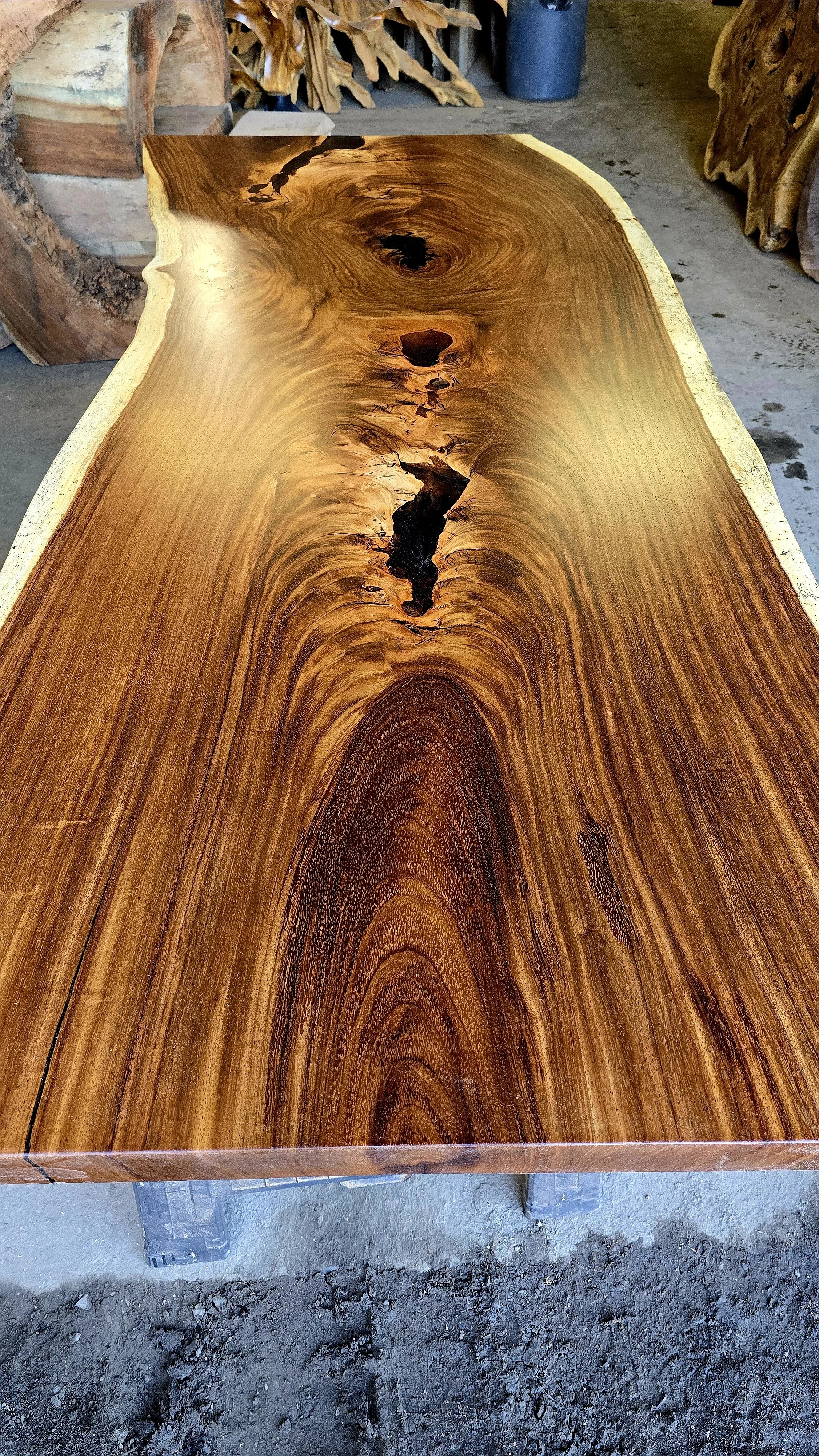 monkeypod table at shop.jpg