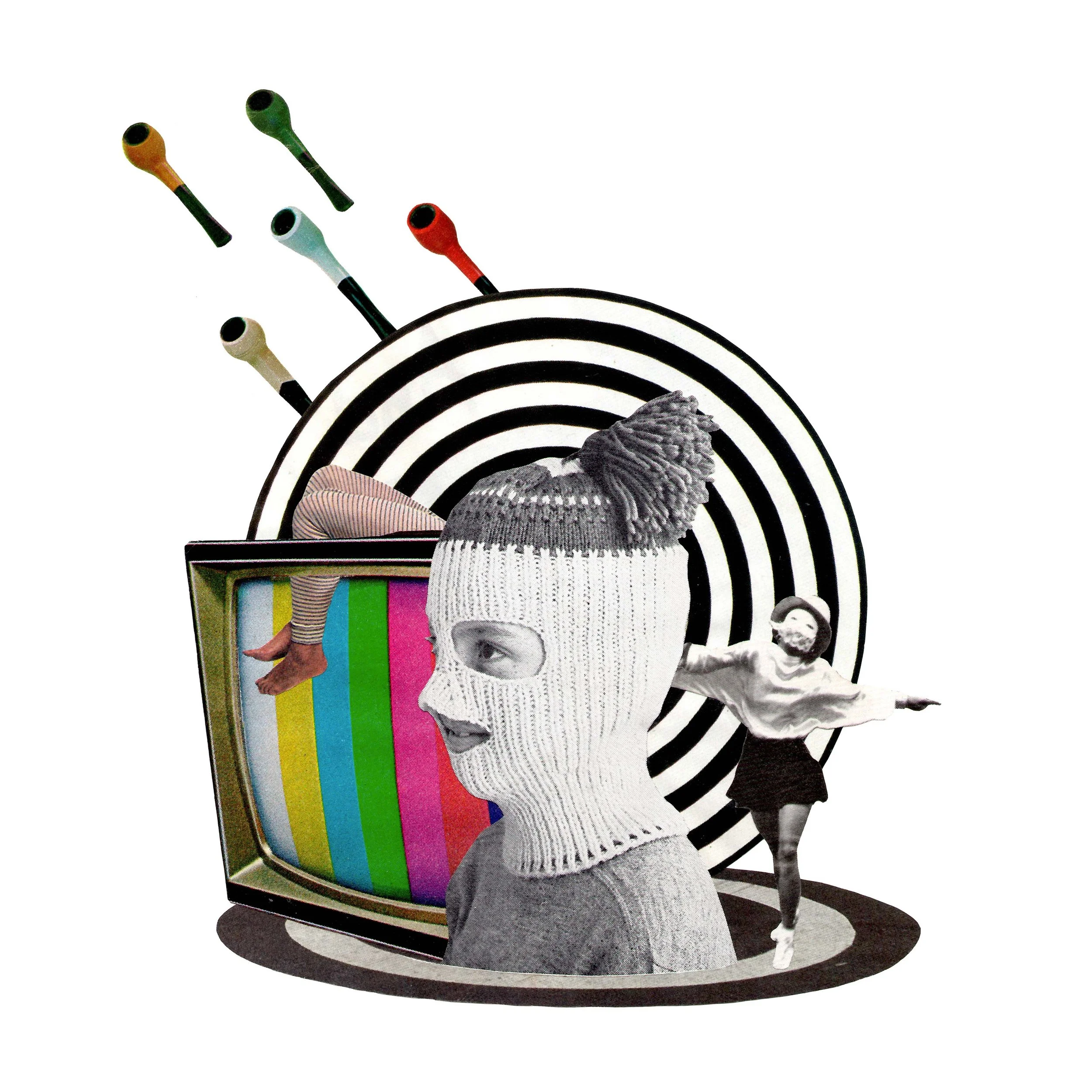 "Channel Surfer" 10x10 print