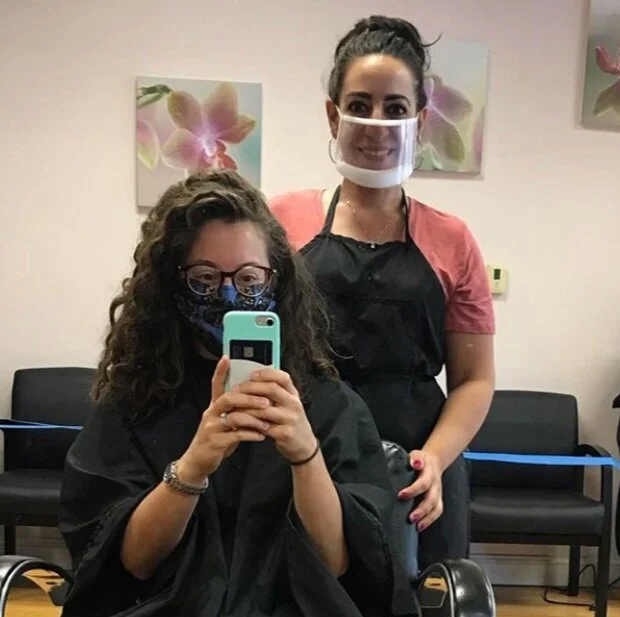 ClearMask™ - clear face mask for hair salon