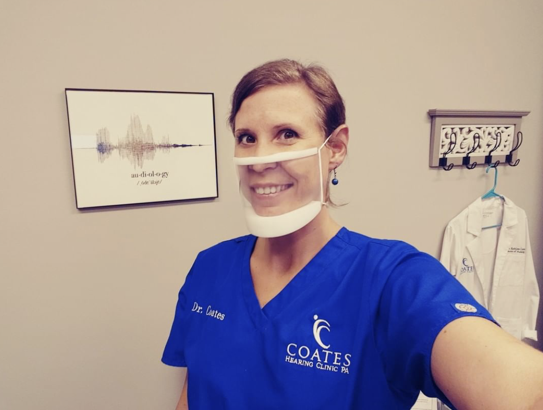 ClearMask™ - clear face mask for audiologist