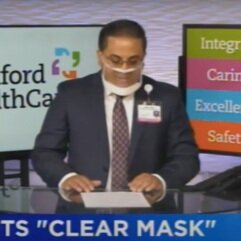 ClearMask™ - clear face mask for reporter