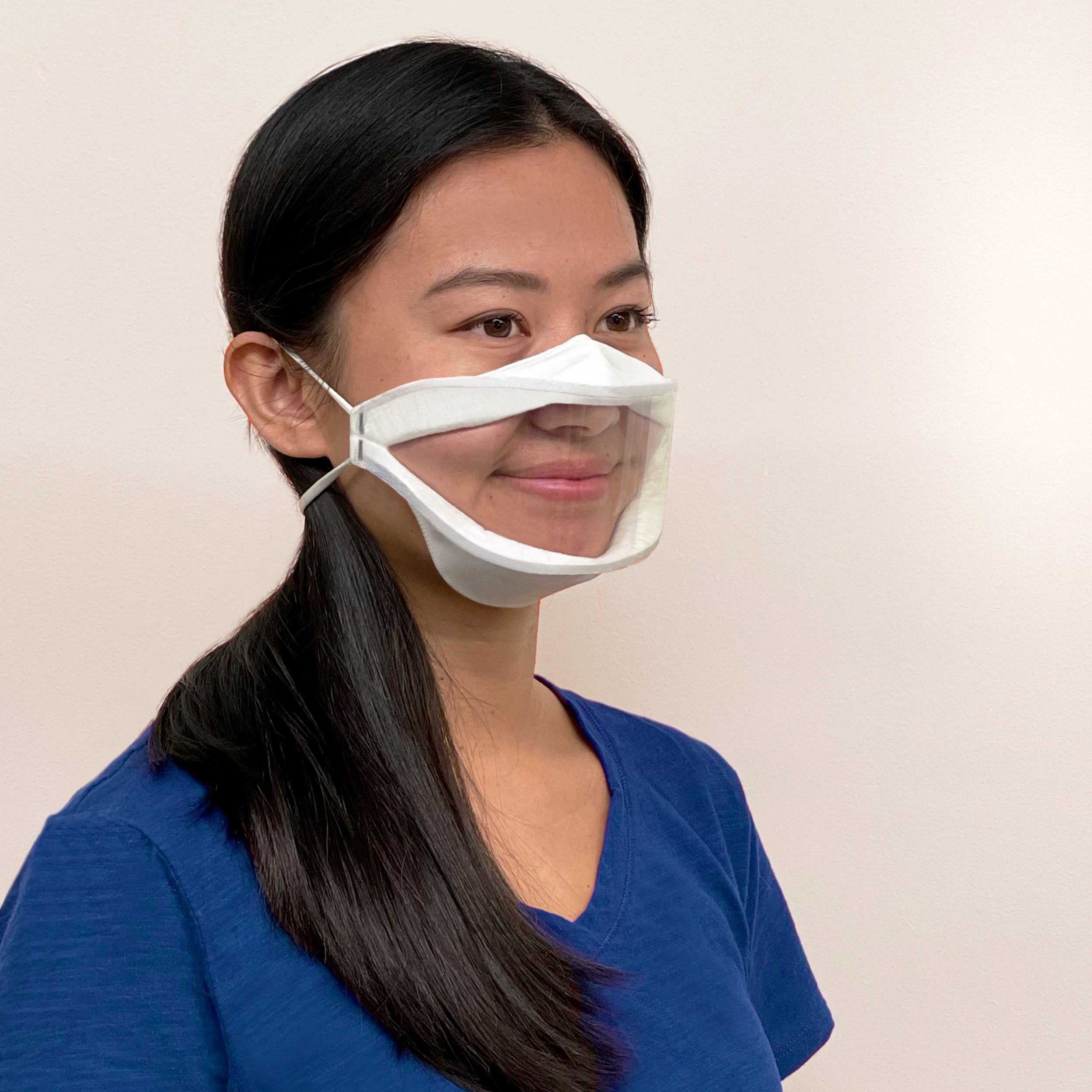 ULTRALIGHT MASK  I  Transparent Hygienic Mask for Foodservice 30 Clear Masks 