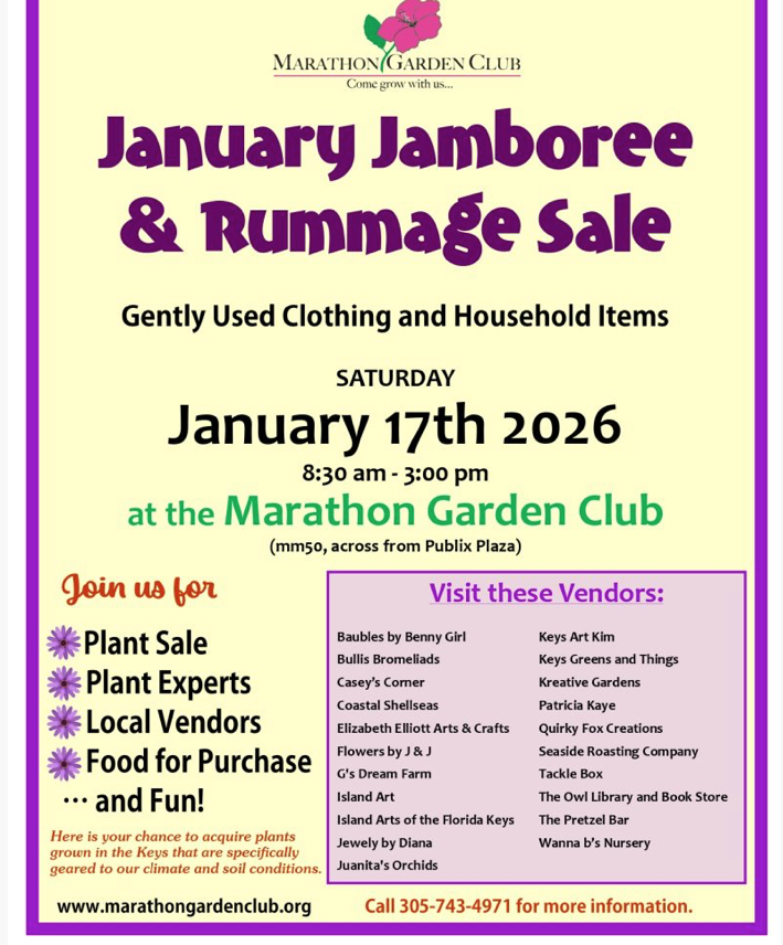 Marathon Garden Club - January Jamboree 