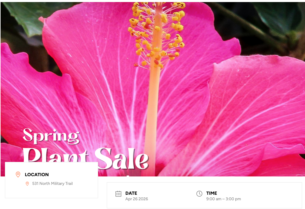 Mounts Botanical Garden - Spring Plant Sale 