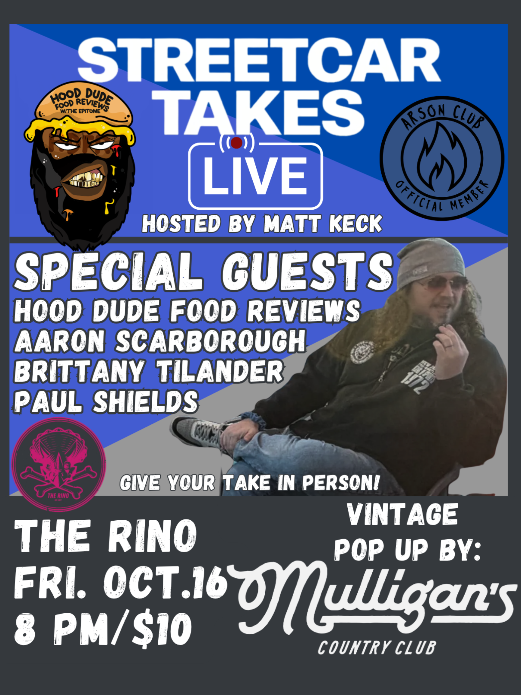 Streetcar Takes LIVE! with host Matt Keck