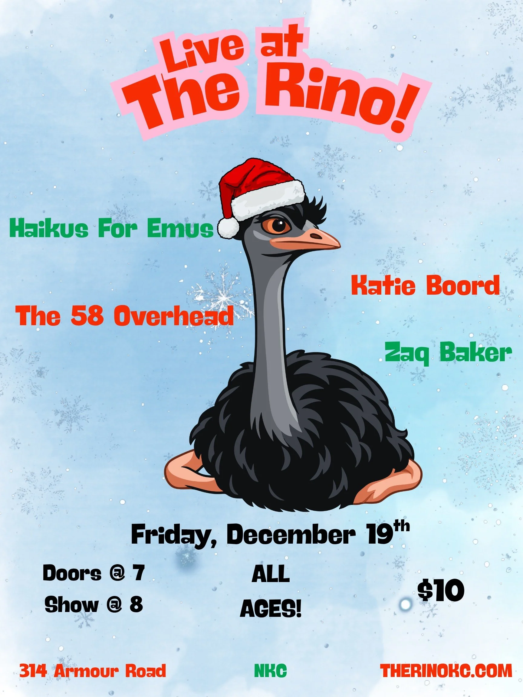 Haikus For Emus | The 58 Overhead | Katie Boord | Zaq Baker
