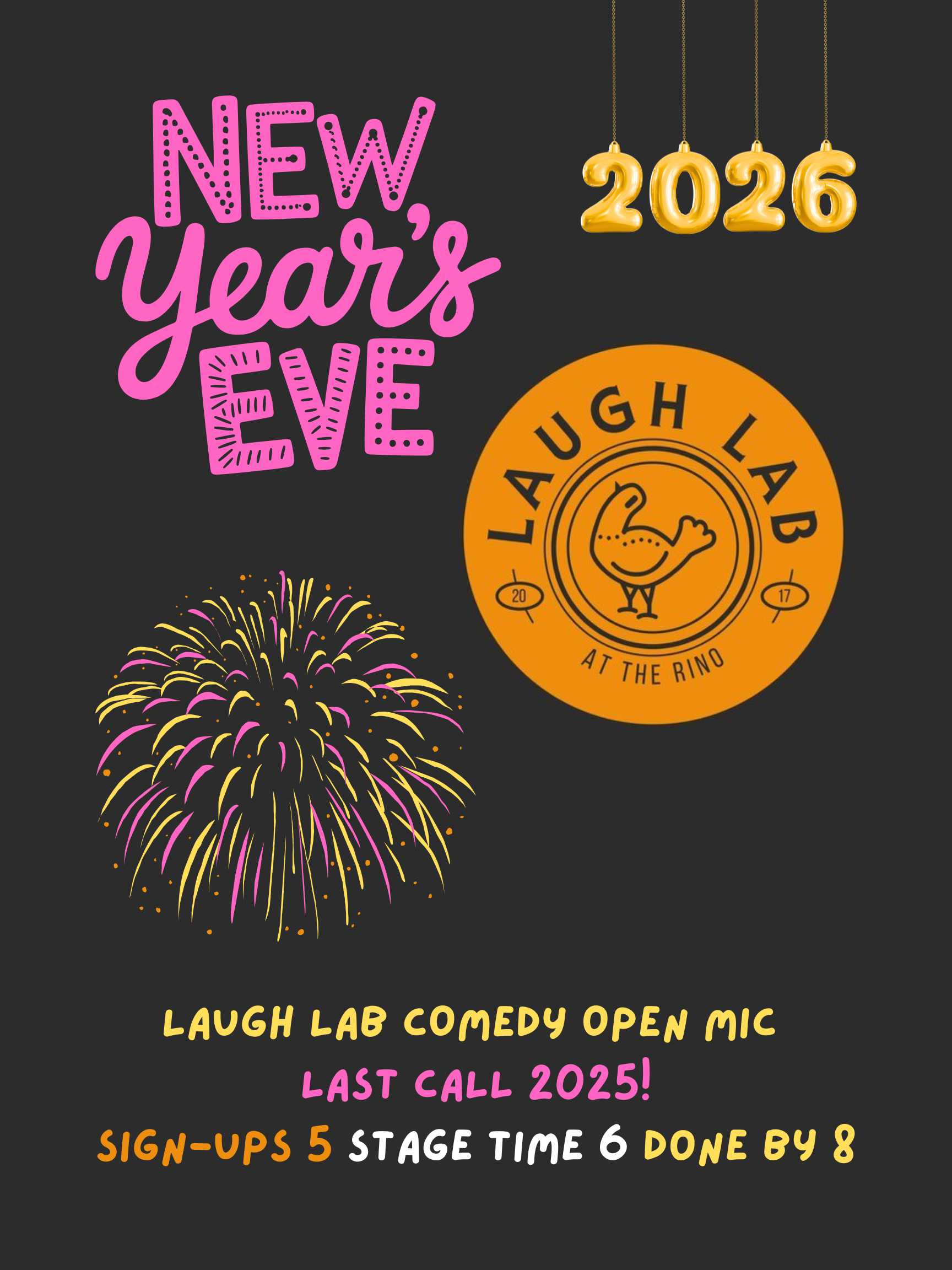 Laugh Lab: Comedy Open Mic...Last Call 2025!