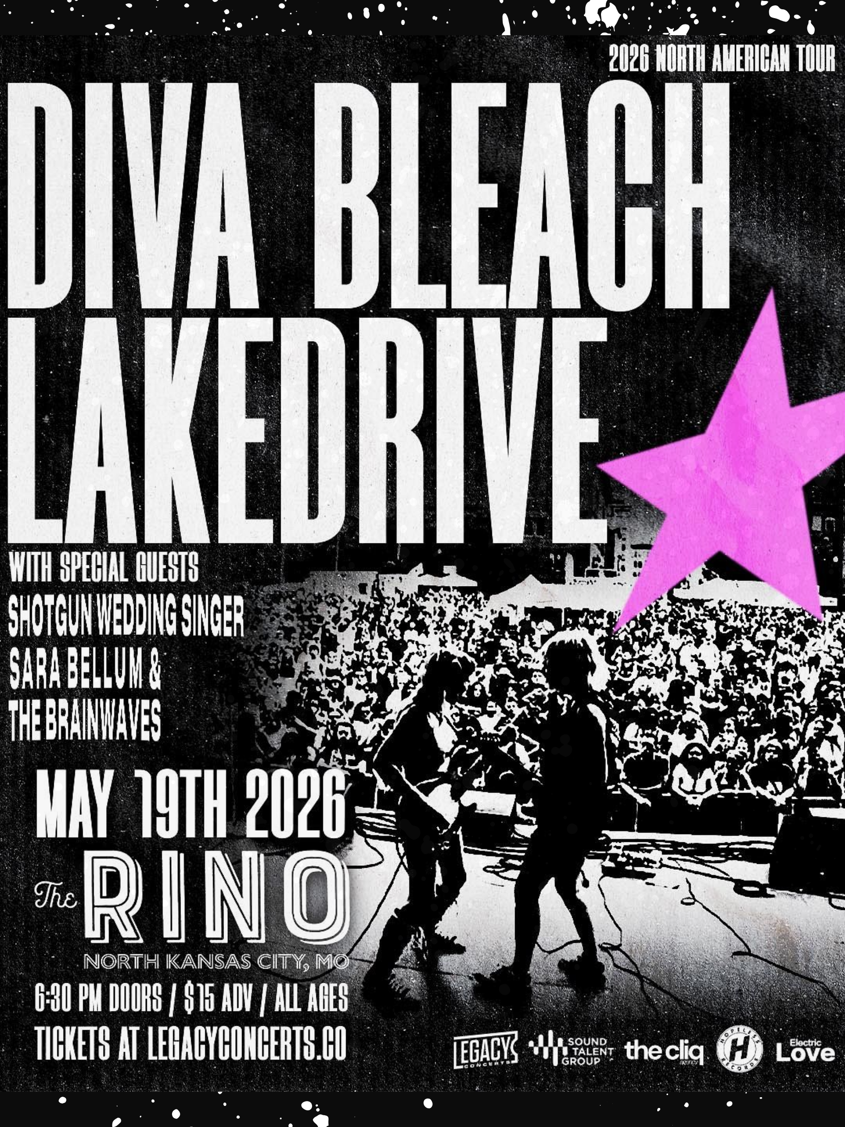 Legacy Concerts Presents: Diva Bleach and Lake Drive