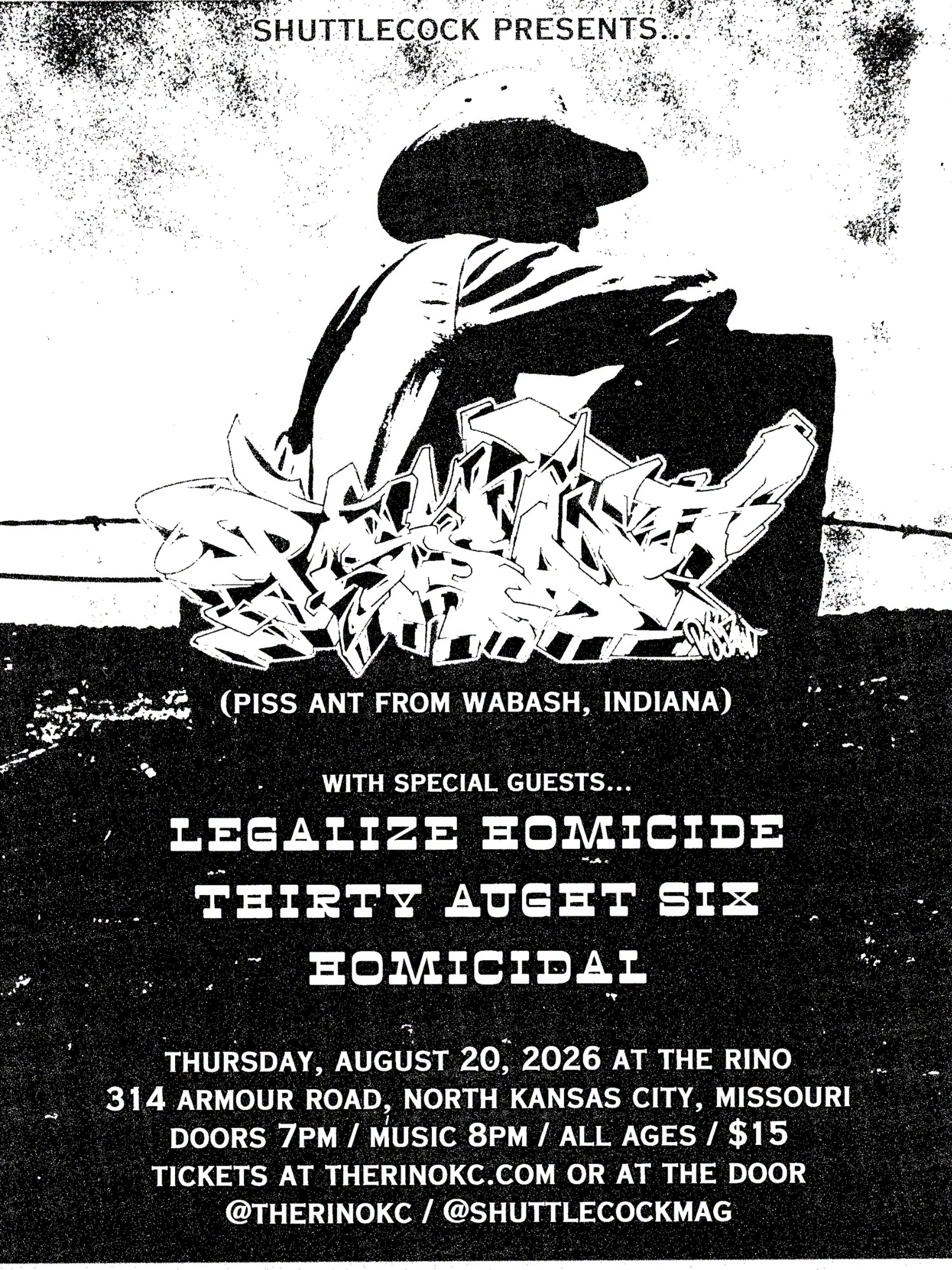 Piss Ant | Legalize Homicide | Thirty Aught Six | Homicidal