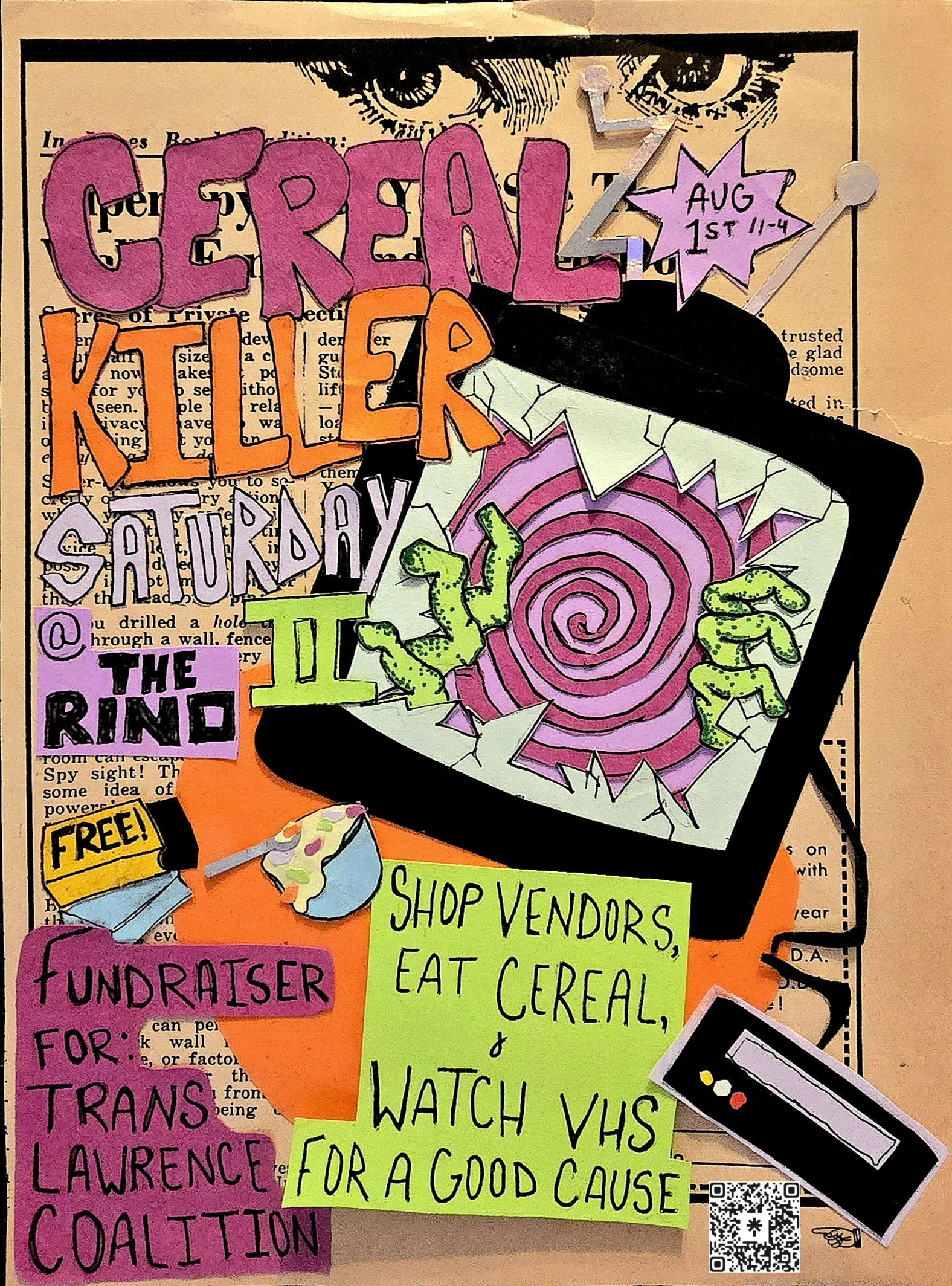 Cereal Killer Saturday II: Eat Cereal, Watch VHS, Support A Cause!