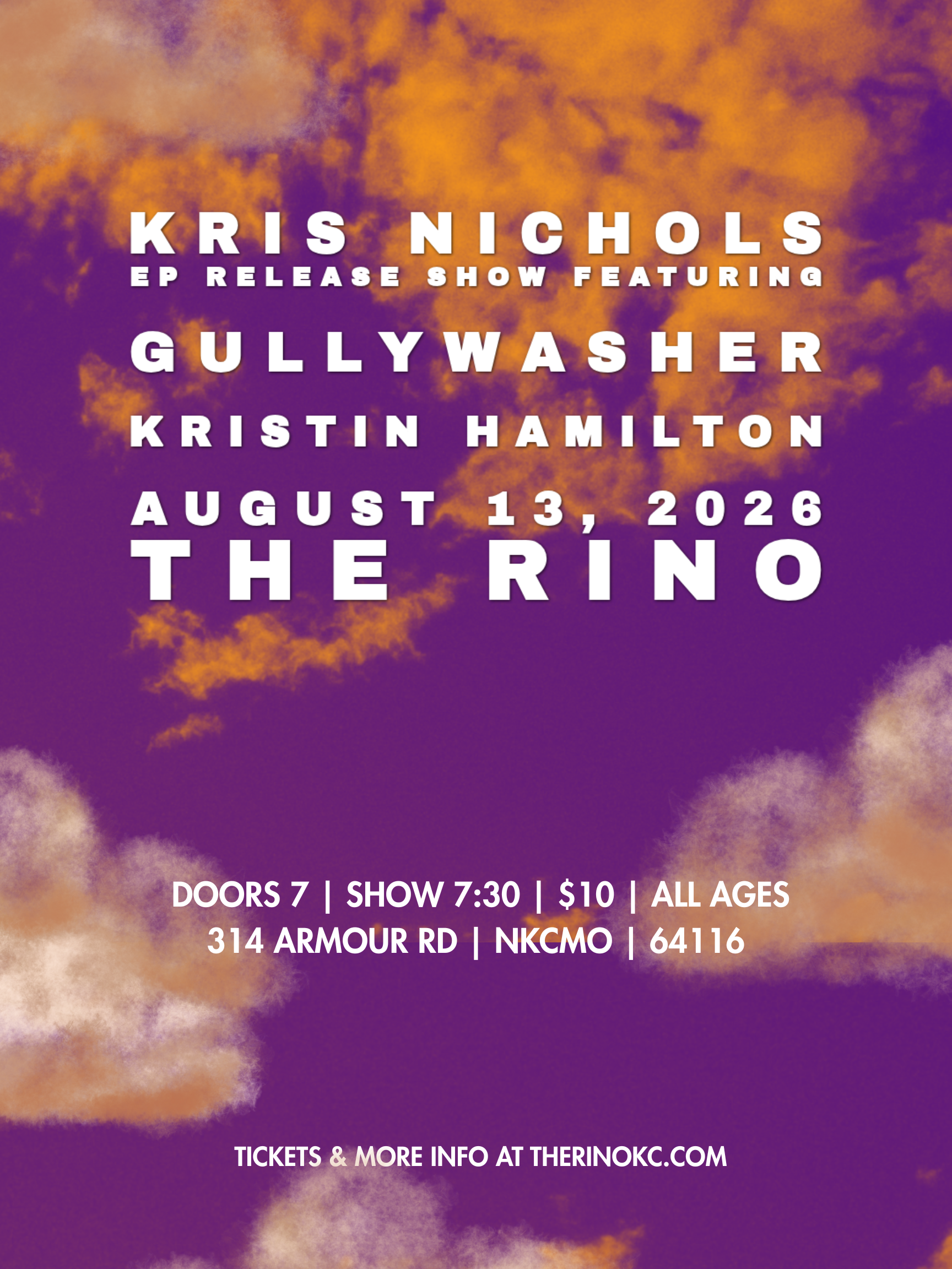Kris Nichols EP Release Show with Gullywasher and Kristin Hamilton