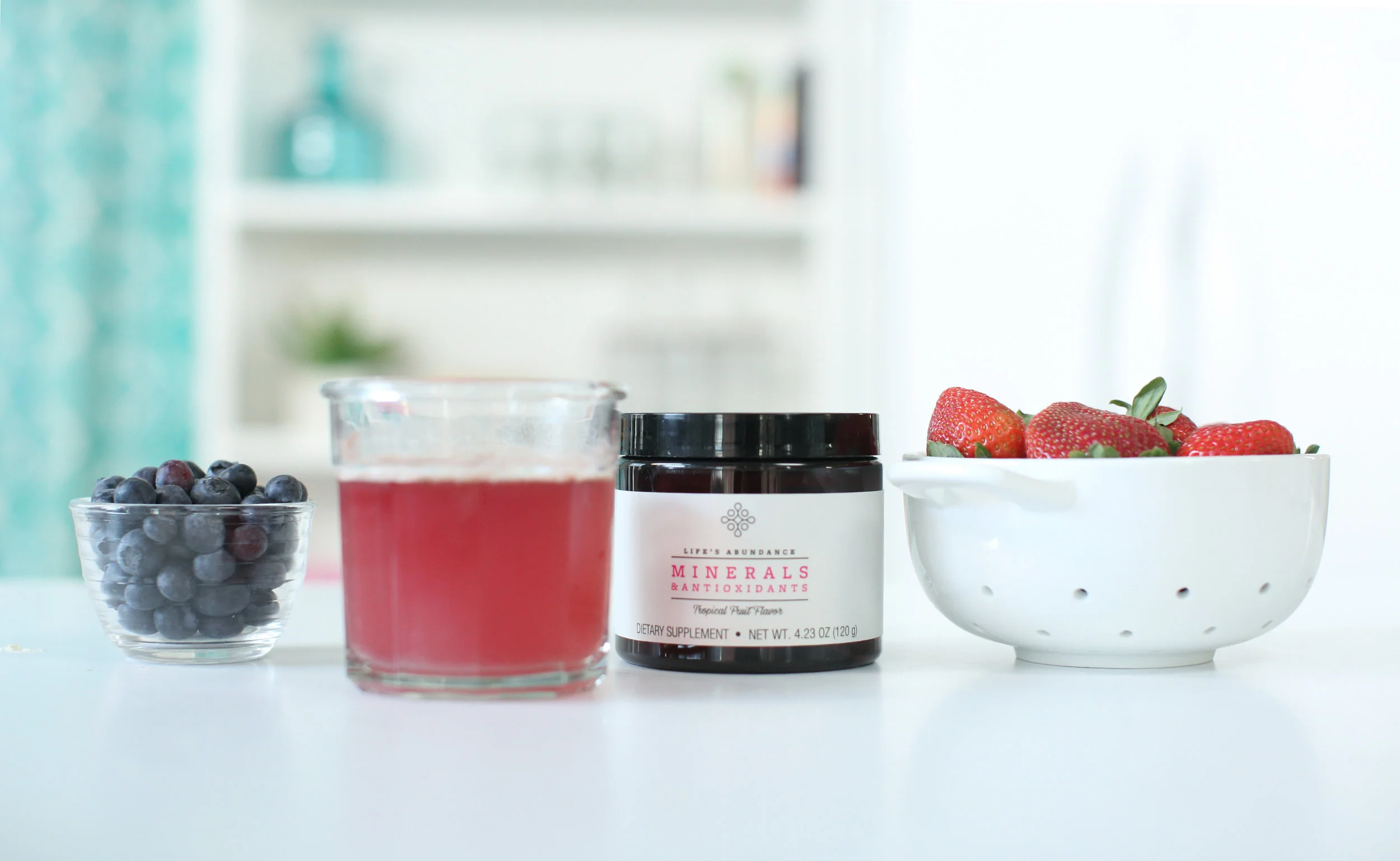 Minerals & Antioxidants drink mix comes in two flavors--Cherry and Tropical Fruit. The canister contains 30 servings. Contains organic aloe vera, organic coconut water, 11 nutrient-rich super fruits, 74 naturally chelated trace minerals. No added sugar, artificial flavors, colors or preservatives. Kid-friendly, too!