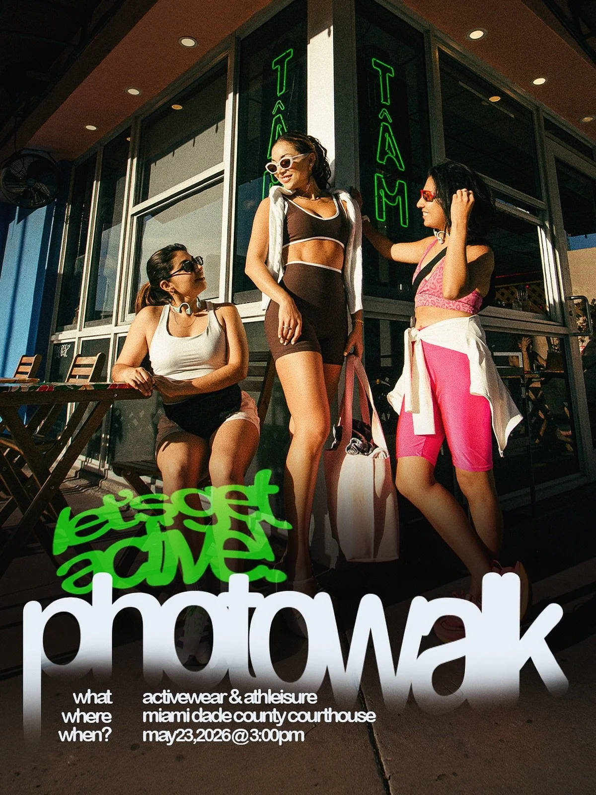 WE ARE SO BACK BABY!!! 📸📸📸 Bring your flyest #activewear or #athleisure fit, bring your cameras, &amp; get teady to takeover Downtown #Miami! 🚨MAY 23‼️ open to all models &amp; photographers at any level #miamiphotographer #miamimodel