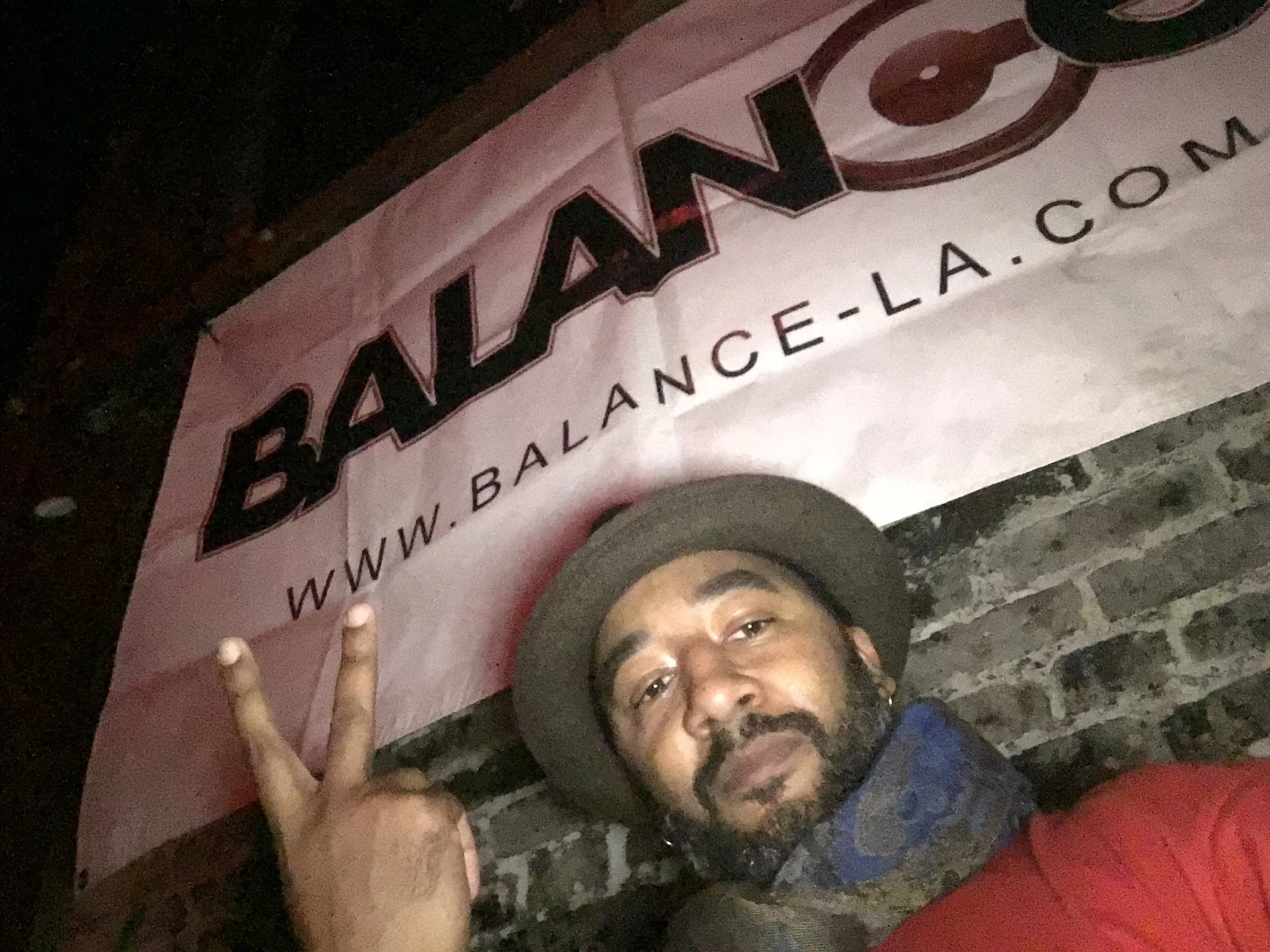 Louis "Idlewyld" Hale at the legendary Balance party, King King in Hollywood