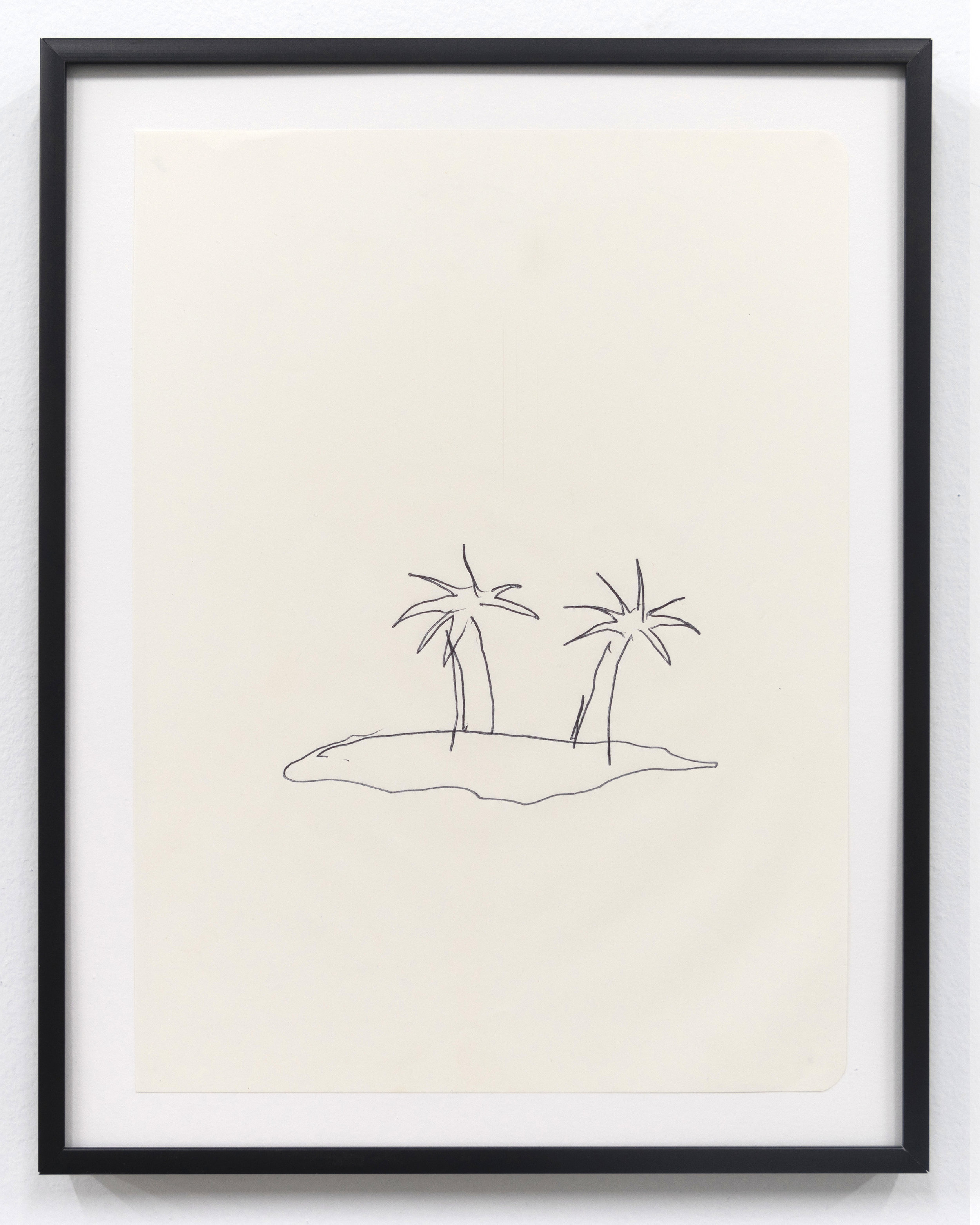  Emilie Gossiaux,  The Beach , 2018, ink on newsprint, 11 1/2 x 9 1/8 inches 