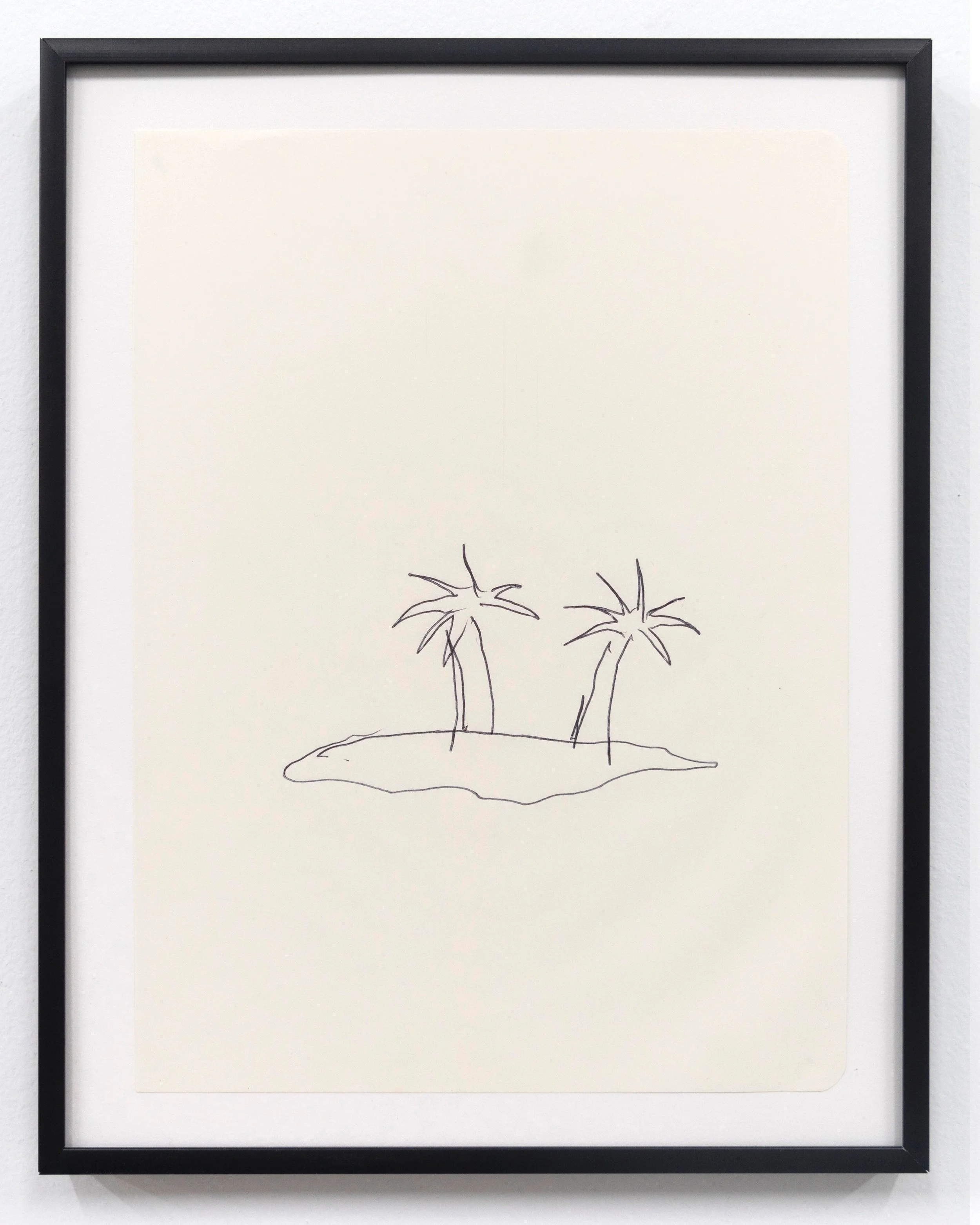 Emilie Gossiaux The Beach , 2018 Ink on newsprint 11 1/2 x 9 1/8 inches 29.2 x 23.2 cm