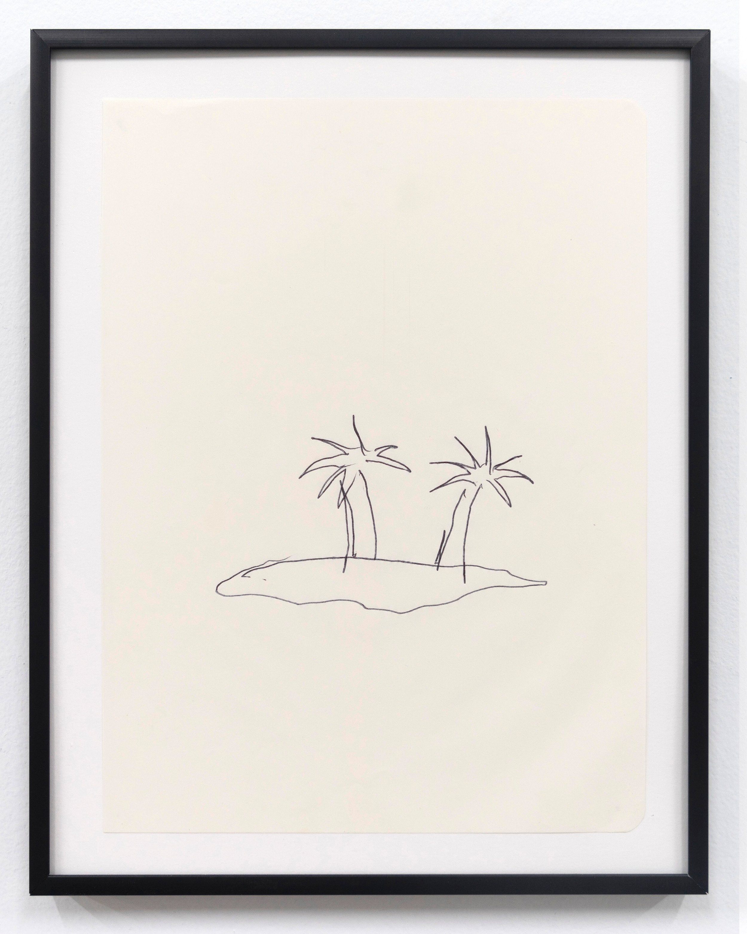   Emilie Gossiaux    The Beach , 2018 Ink on newsprint   11 1/2 x 9 1/8 inches 29.2 x 23.2 cm  