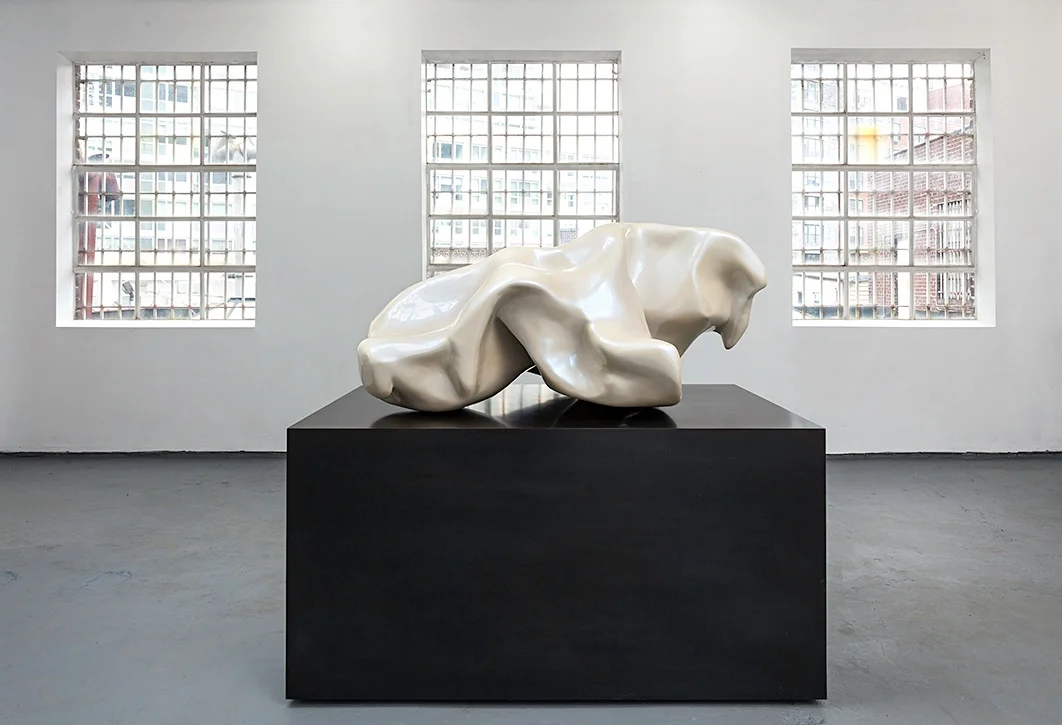 Carol Peligian, Things Keep Their Secrets , 2017, steel, plaster, fiberglass, urethane, 62 x 66 x 44 inches