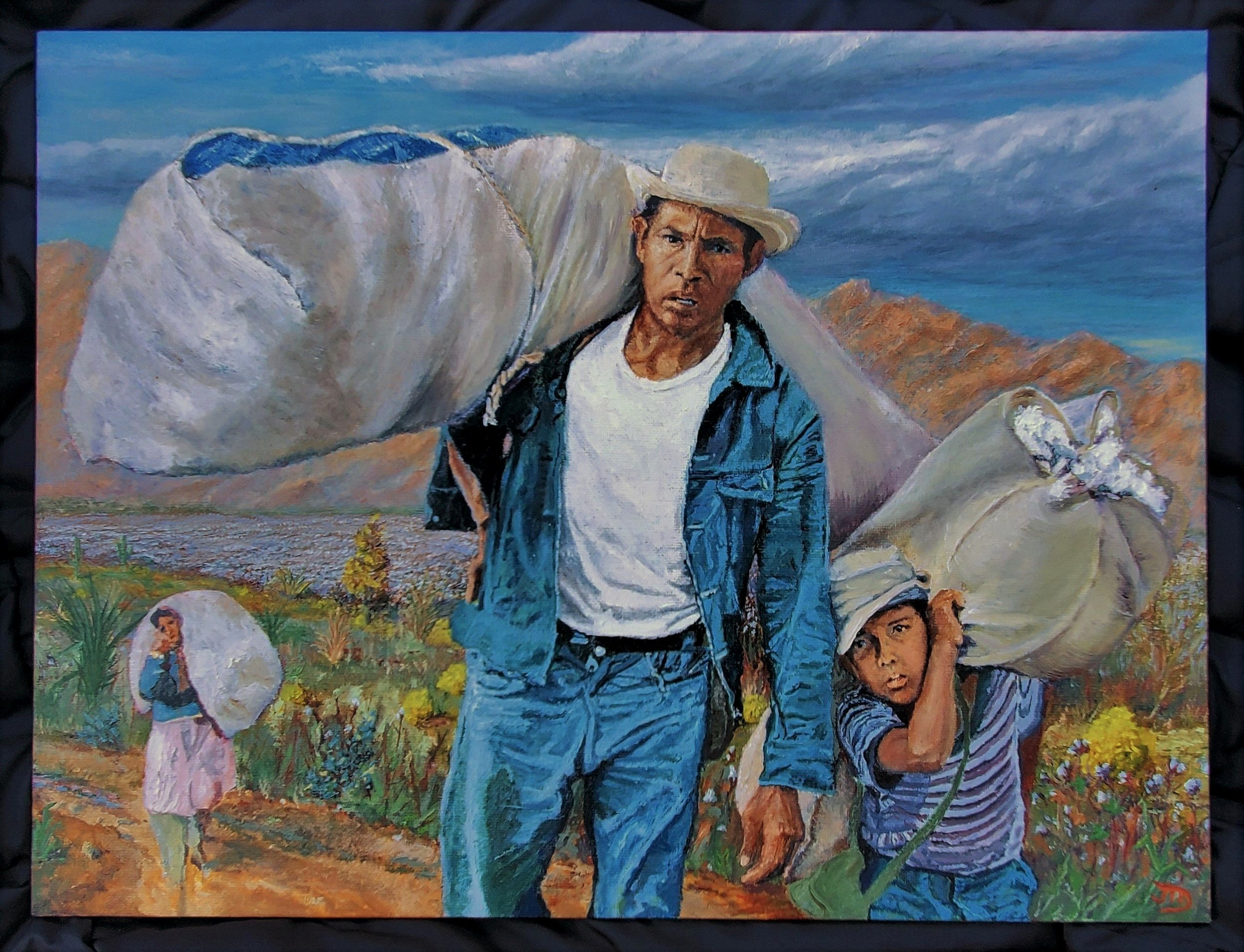 Yaqui Family Cotton Harvest