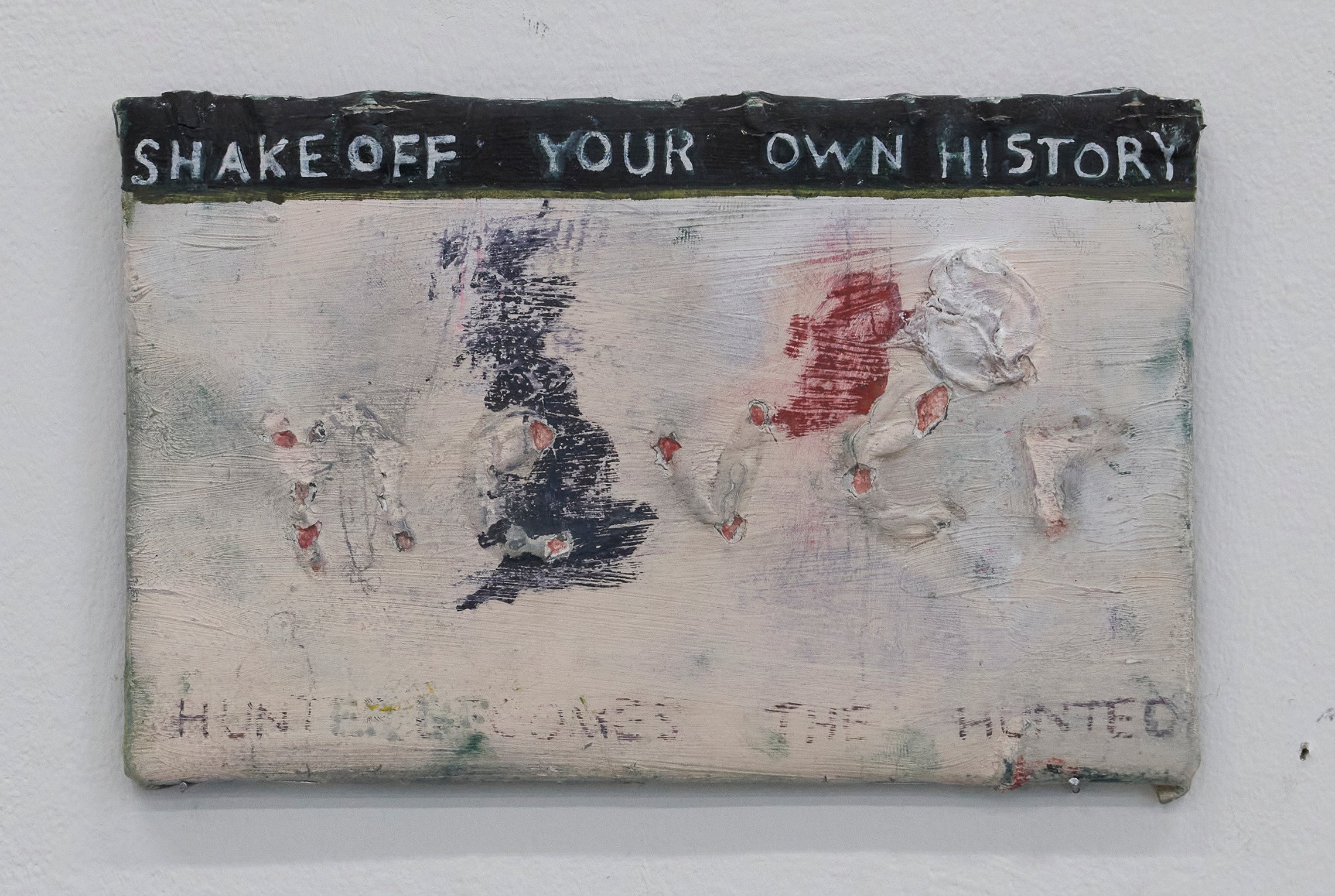   History Brief Mark , Oil and Plaster on Canvas, 21 x .15cm, 2023 
