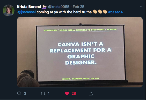 The slide that started the controversy.
