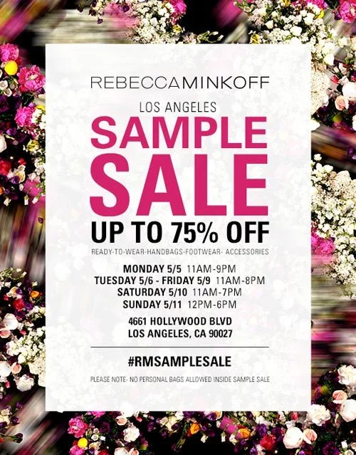 PSA For Shoppers: Rebecca Minkoff Sample Sale Hits L.A.