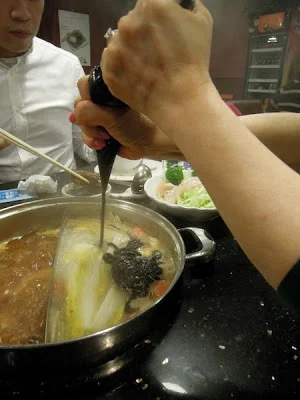 Pissing Shrimp & Squid Ink Noodles