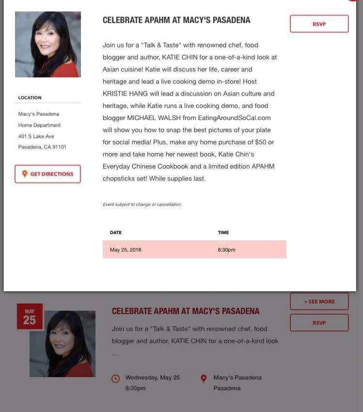 Meet me at Macy's for APAHM!