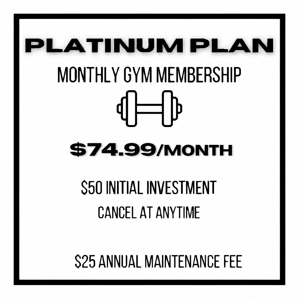 Platinum Plan Monthly Gym Membership Southport Fitness cancel at anytime