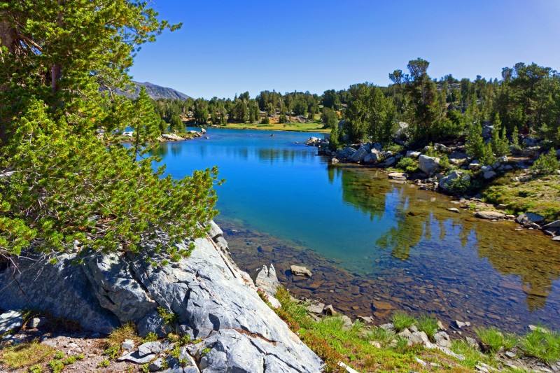 Above: close to Island Pass.