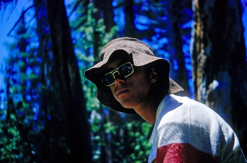 Conrad's styling hat and shades