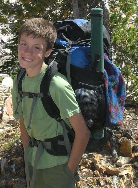 Jim at 13 years old, on Sawtooth Slowpoke